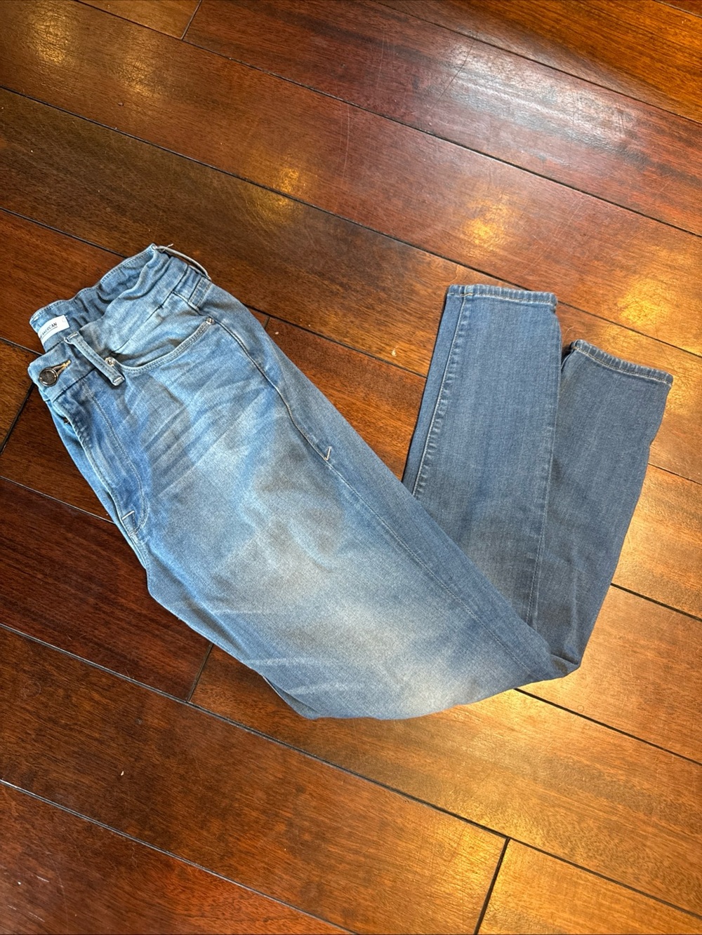 Good American Light Wash Blue Denim Good Waist Skinny Jeans Women's Size 4/27